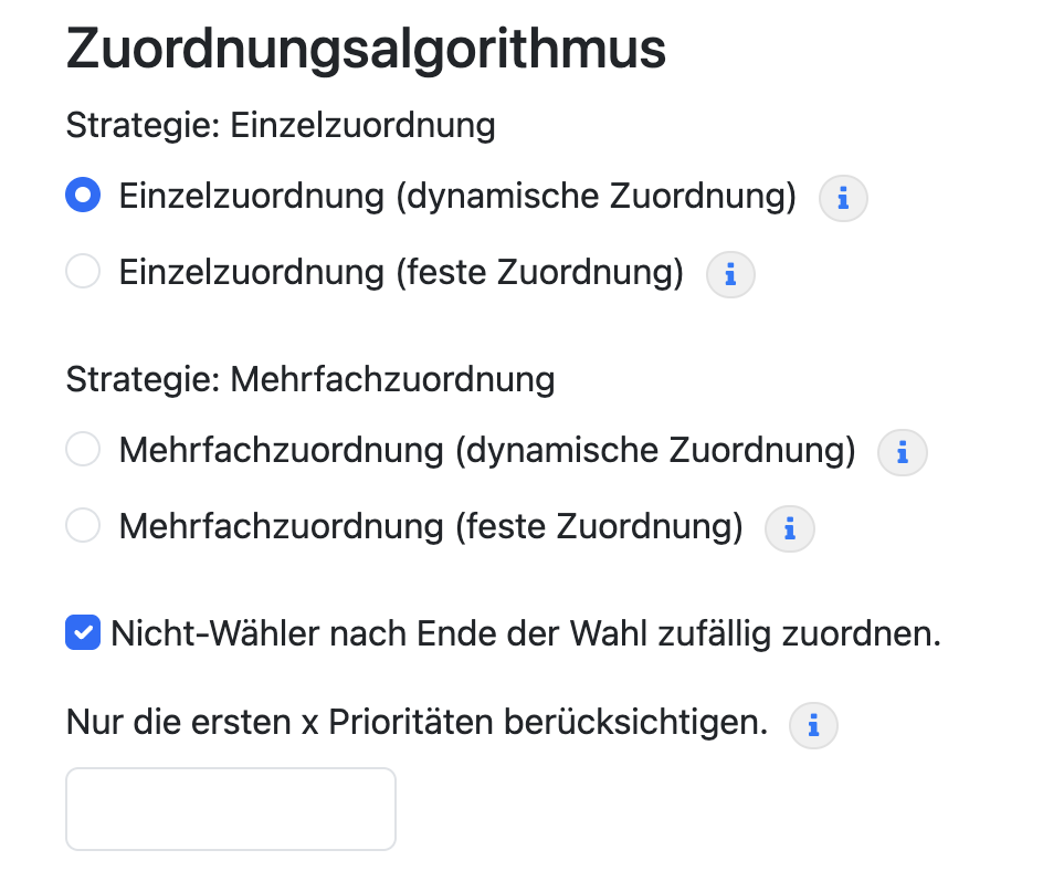 Zuordnungsalgorithmus