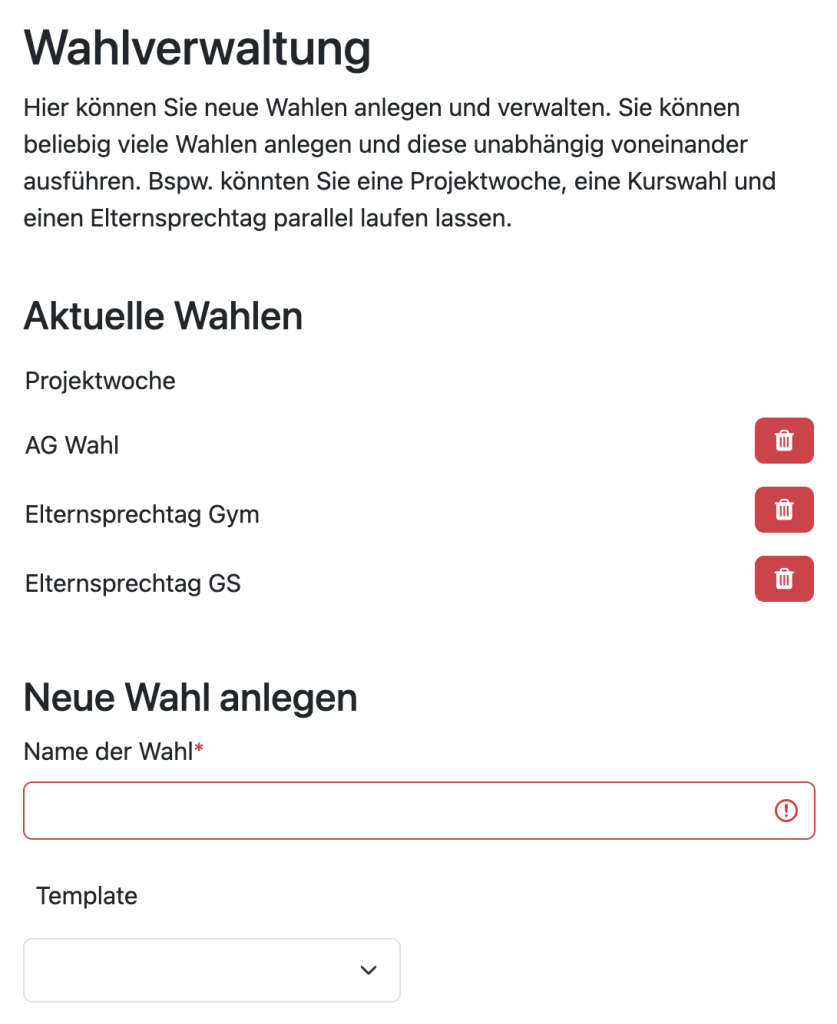 Wahlverwaltung