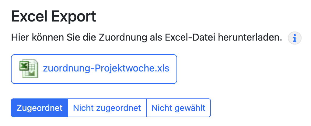 Excel Zuordnung